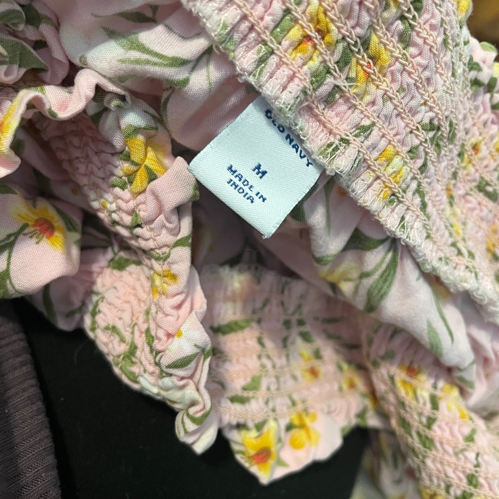 Old Navy Pink and Yellow Floral Maxi Skirt - Picture 3 of 3
